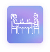 purple-icon-dine-in-welcome